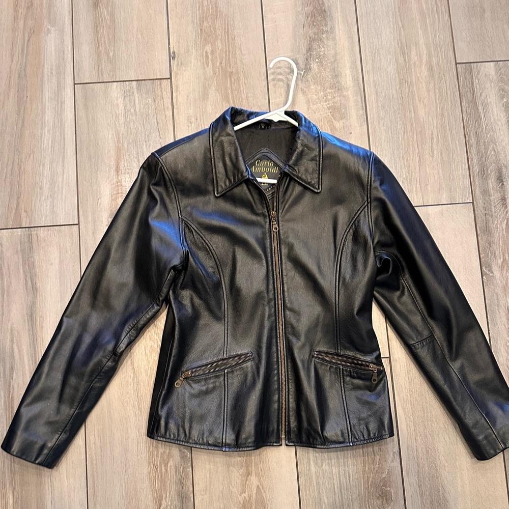Women's Black Leather Jacket